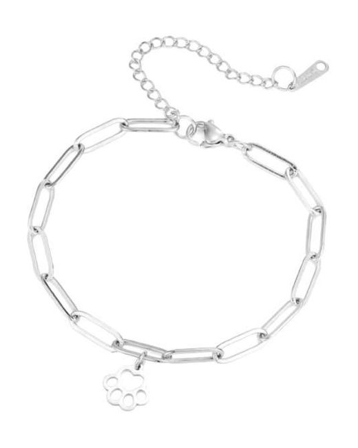 Hollywood Sensation Blue Loyalprint Delicate Paw Print Link Bracelet