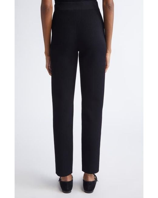 St. John Black Venezia Knit Pants