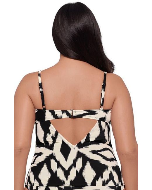 S3 Black U-Wire Adjustable Tankini Swim Top