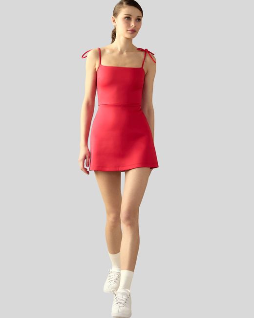 Cynthia Rowley Red Bonded Basics Dress