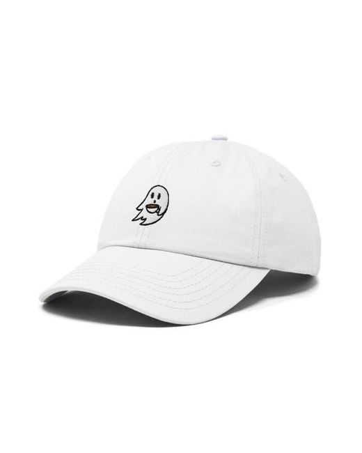 Alix White Coffee Ghost Embroidered Hat