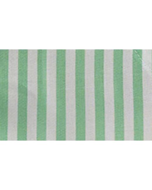 Splendid Green Notch Collar Pajamas