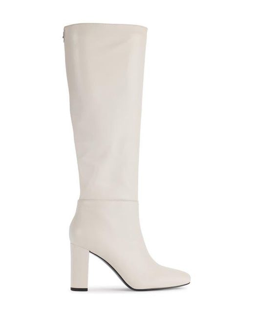 Karl Lagerfeld White Vani Knee High Boot