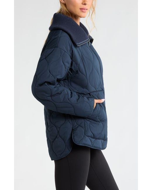 Zella Blue Onion Quilted Jacket