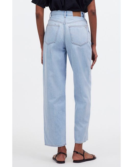 Madewell Blue The Perfect Crop Wide Leg Jeans
