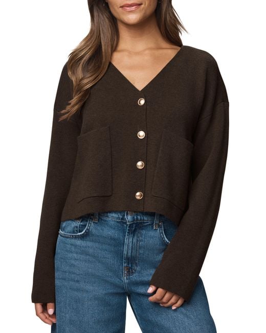 Splendid Black Libby Crop Cardigan