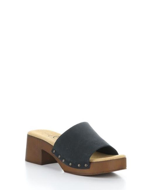 Bos. & Co. Gray Marly Platform Slide Sandal