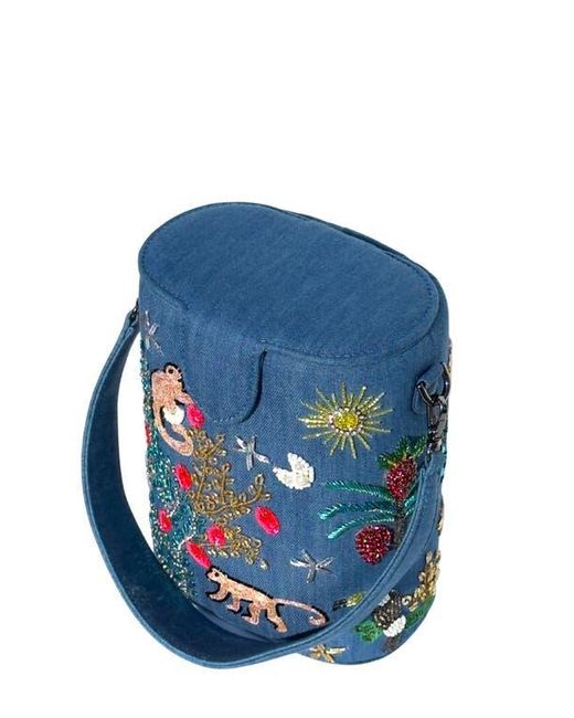Simitri Blue Bucket Bag
