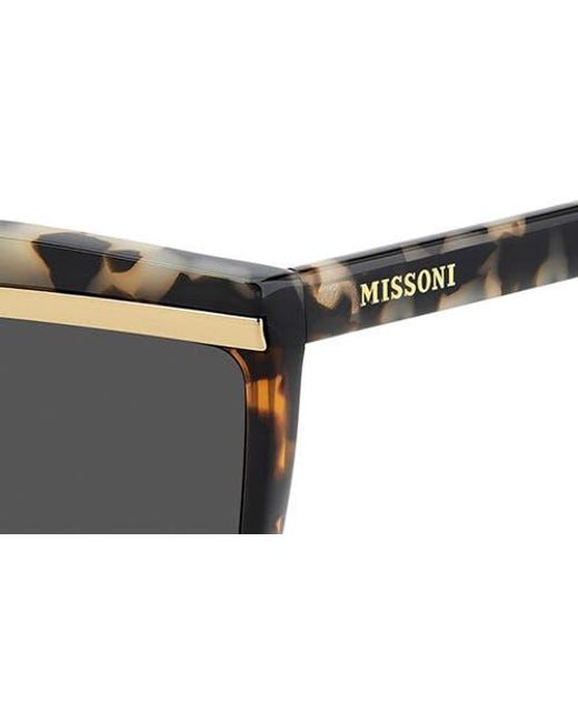 Missoni Multicolor 63Mm Oversize Rectangular Sunglasses