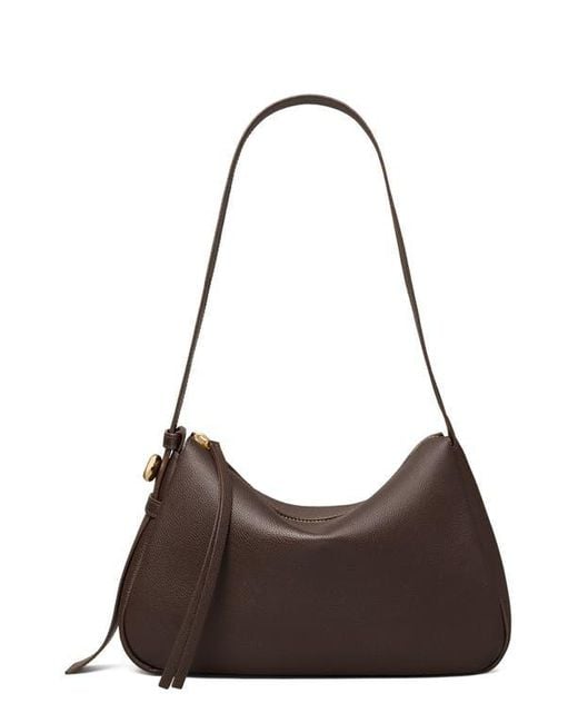 Tory Burch Brown Romy Leather Shoulder Bag