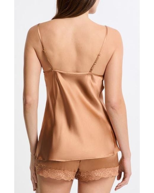 Etam Brown Milky Silk Camisole
