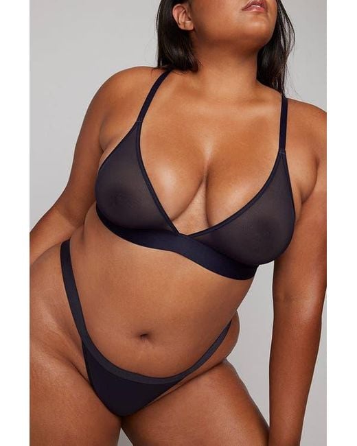 Negative Underwear Black Sieve Thong