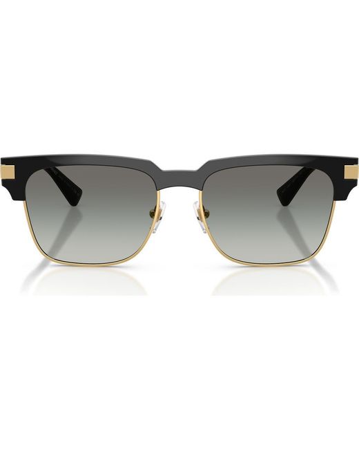 Versace Gray 55Mm Gradient Square Sunglasses for men