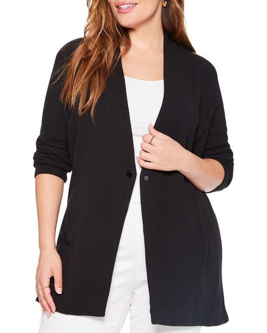 NIC+ZOE Black Grace Open Front Knit Jacket