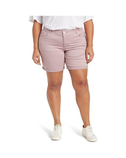 Wit & Wisdom Pink 'Ab'Solution Stretch Cotton Shorts