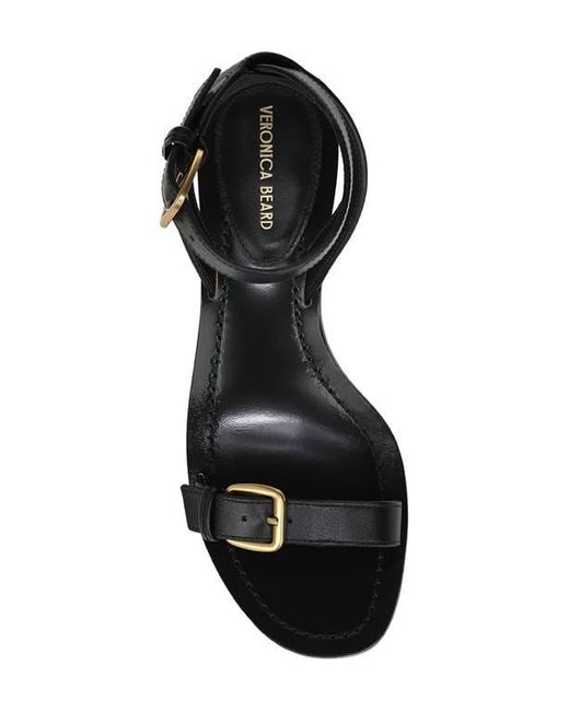 Veronica Beard Black Elia Ankle Strap Sandal