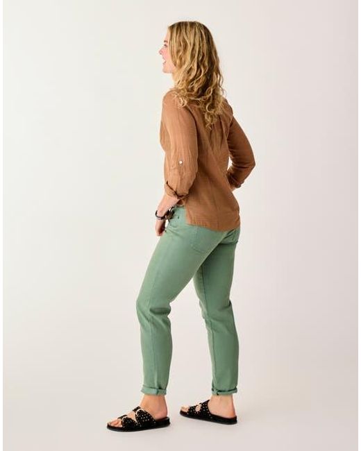 Carve Designs Green Carson Jean