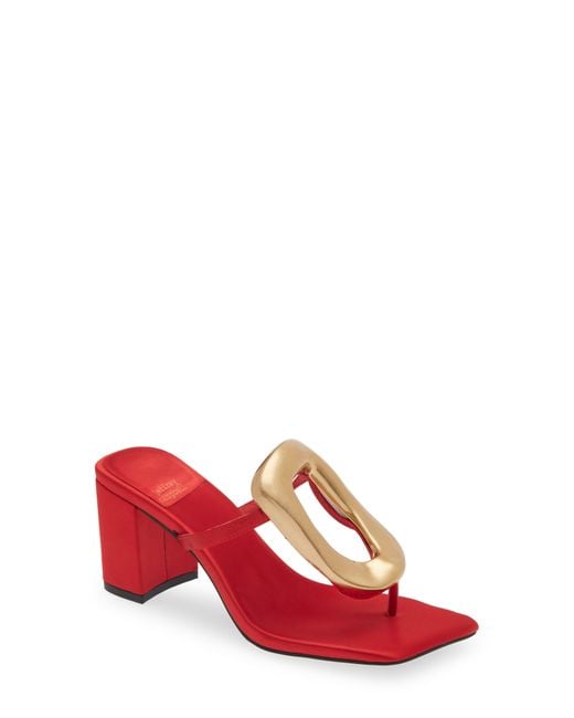 Jeffrey Campbell Linq Sandal in Red | Lyst