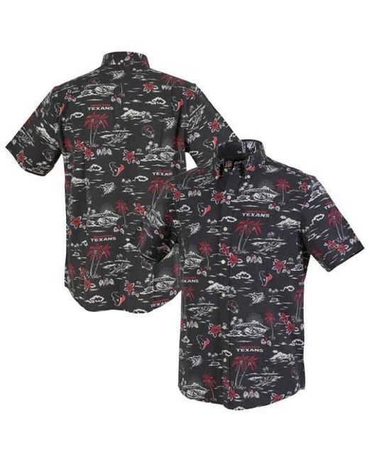 Reyn Spooner Black Houston Texans Kekai Performance Button-Down Shirt for men