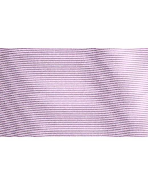 Scott Barber Purple Micro Stripe Performance Polo for men