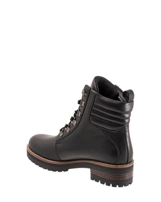 Softwalk® Black Everett Lace-Up Boot