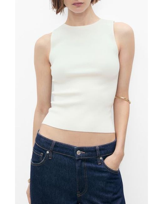 Mango Blue Sleeveless Sweater