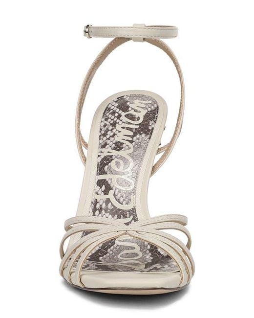 Sam Edelman White Lili Ankle Strap Sandal