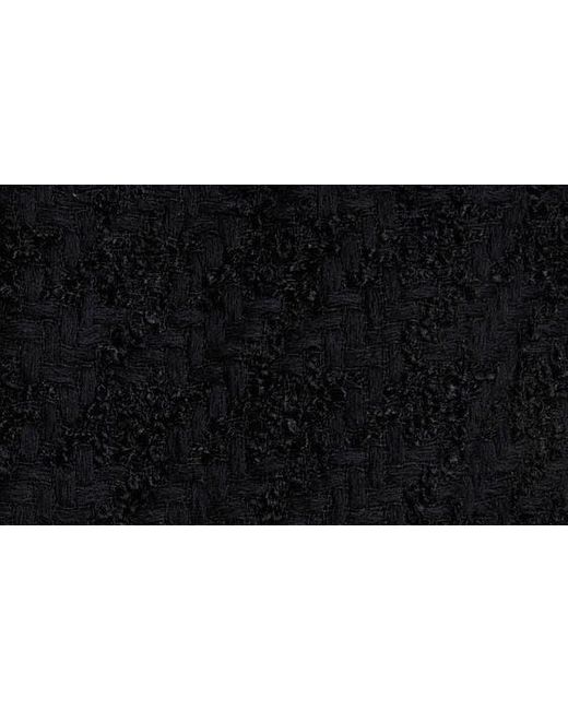 Givenchy Black 4g Logo Cap Sleeve Tweed Minidress