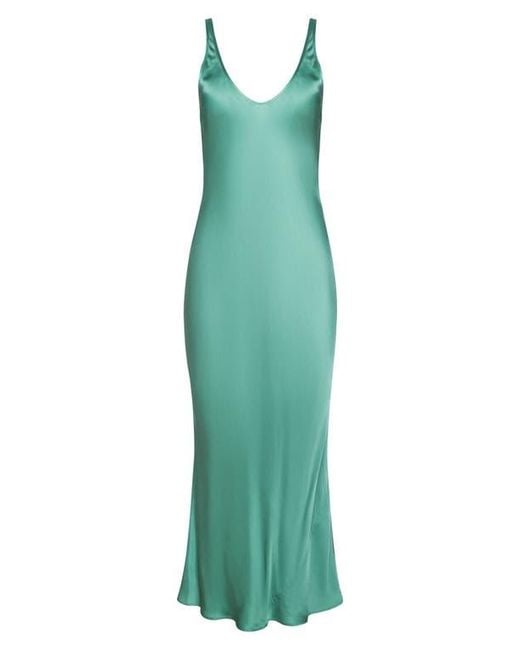deep v maxi dresses Baltic Born Womens Audrey Deep V Maxi Dress | Off White + Blue Floral