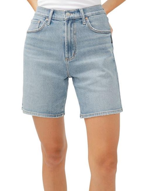 Silver Jeans Co. Blue High Waist Long Denim Shorts