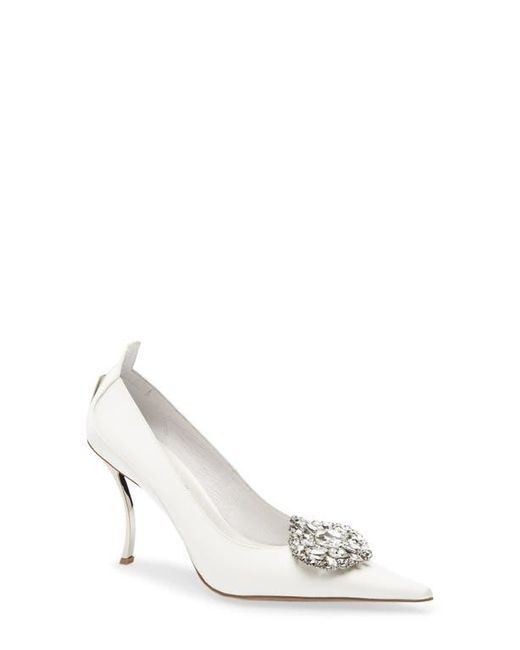Jeffrey Campbell White Parliament Pointed Toe Pump