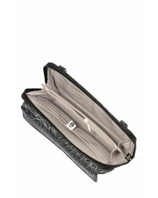 Baggallini Black Rfid Phone Wallet Crossbody Bag
