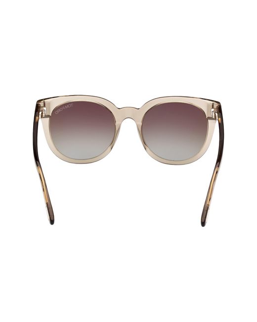 Tom Ford Multicolor Moira 53mm Gradient Butterfly Sunglasses