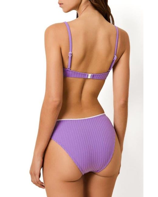 Solid & Striped Blue The Daphne Underwire Bikini Top