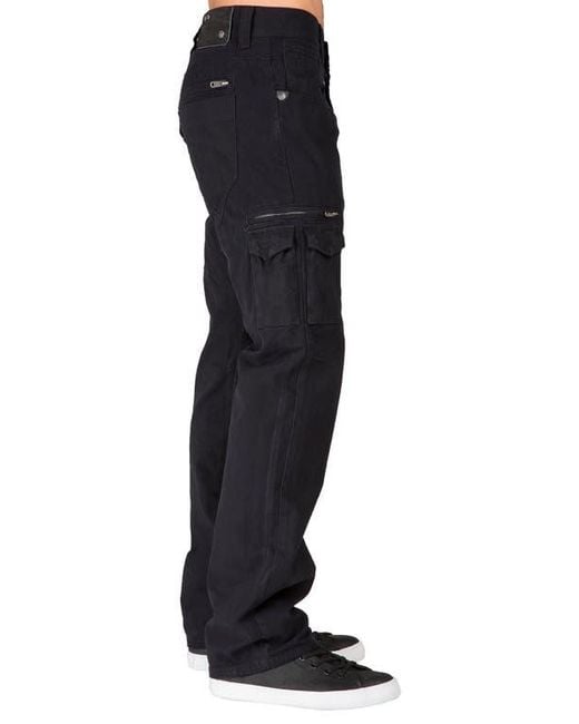 Level 7 Blue Cargo Jeans for men