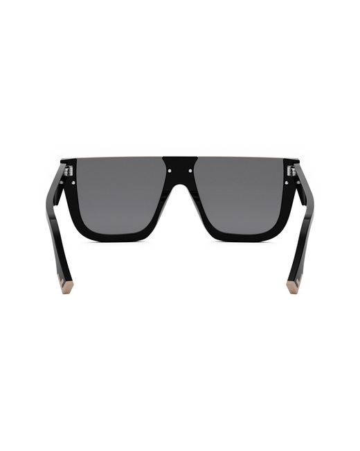 Fendi Black The Way Flat Top Sunglasses