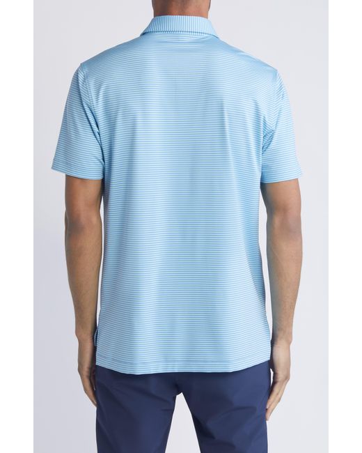 Peter Millar Blue Hales Performance Jersey Polo for men