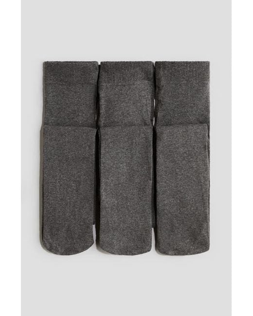 H&M Gray 3-Pack School Tights