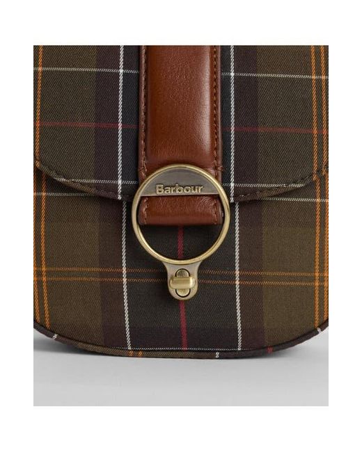 Barbour Brown Elm Tartan Crossbody Bag