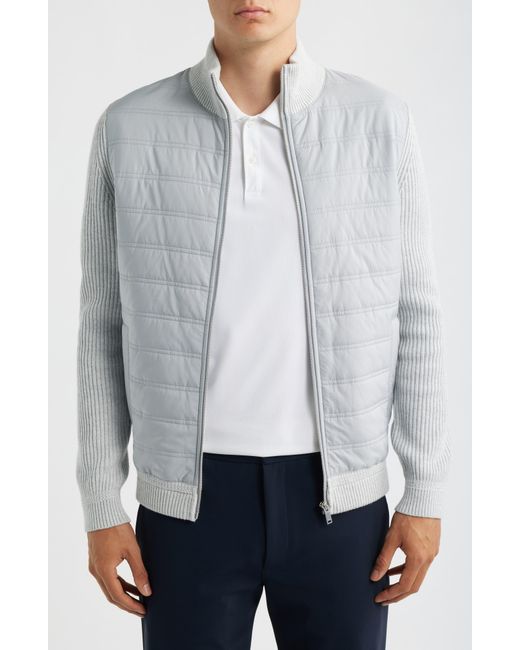 Reiss Gray Townsend Bomber Jacket for men