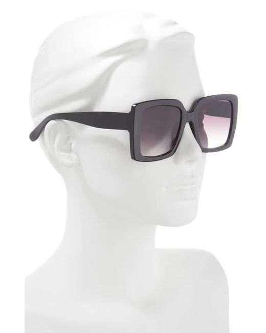 BP. Black Oversize Classic Square Sunglasses