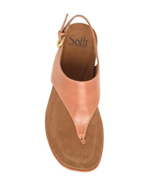 Söfft Brown Penelope Slingback Wedge Sandal