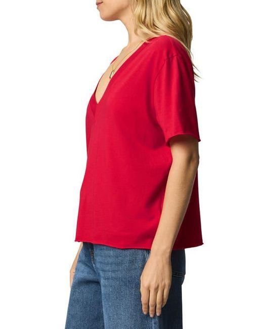 Splendid Red Kacey V-Neck T-Shirt