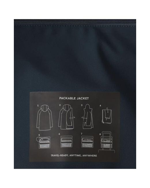 Mango Black Packable Parka for men