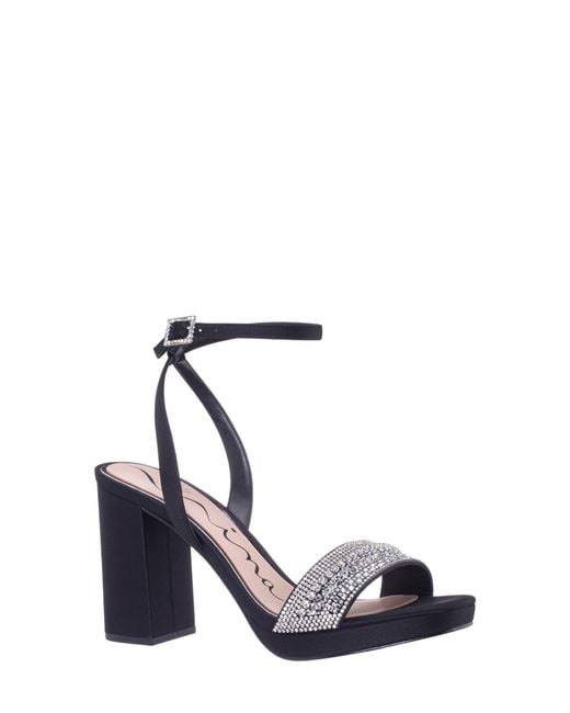 Nina Blue Sofina Ankle Strap Platform Sandal
