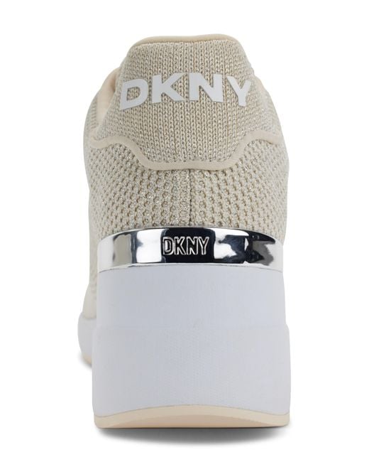 dkny leya wedge sneakers