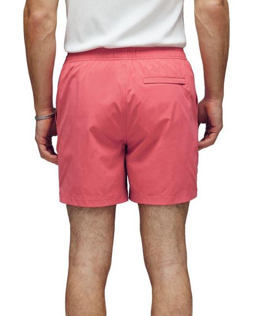 Psycho Bunny Pink Samos Hydrochromic Swim Trunks for men