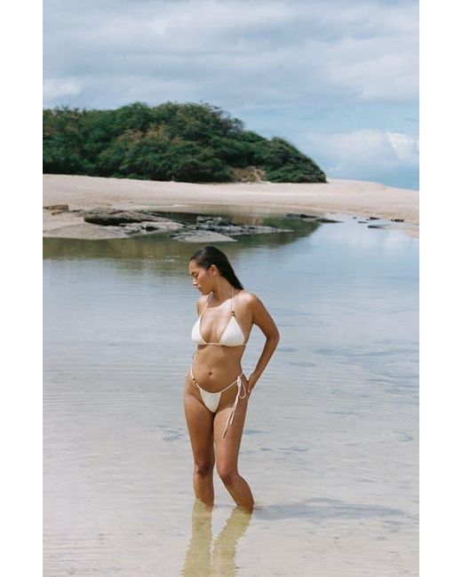 Stone Fox Brown River Bead Bikini Bottoms