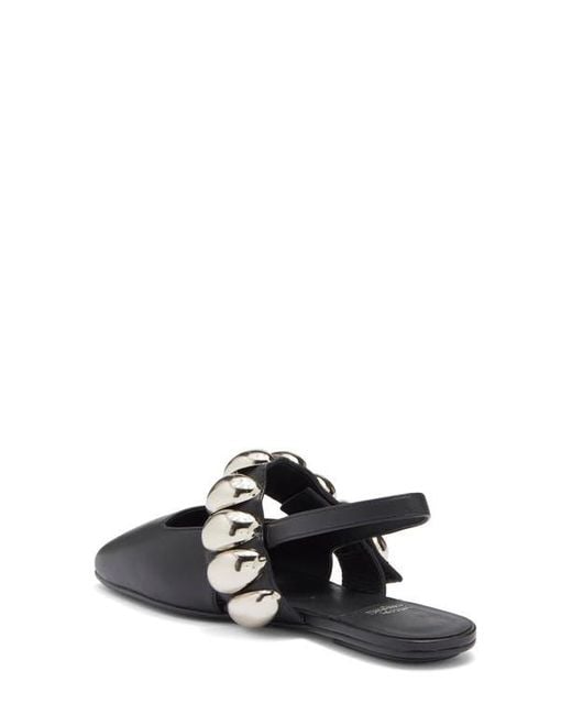 Jeffrey Campbell Black Manon Slingback Flat