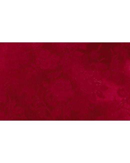 Princess Polly Red Ramie Jacquard Strapless Satin Minidress